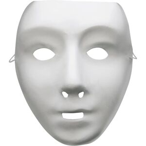 Smiffys White Robot Mask - Elastic Costume Accessory Smiffys White Robot Mask - Elastic Costume Accessory