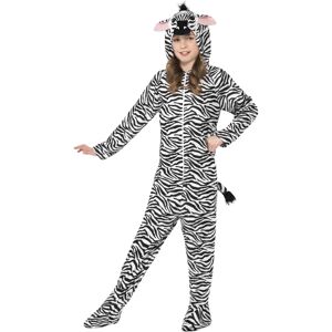 Smiffys Children's Unisex Zebra Costume - All In One with Hood Smiffys Children's Unisex Zebra Costume - All In One with Hood