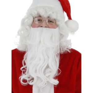 Barba de Santa Claus de Smiffys - Blanco - 15 Pulgadas - Accesorio de Disfraz Navideño Barba de Santa Claus de Smiffys - Blanco - 15 Pulgadas - Accesorio de Disfraz Navideño
