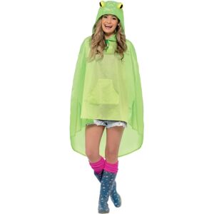 Smiffys Green Frog Adult Festival Poncho - Party Animal Rainwear Smiffys Green Frog Adult Festival Poncho - Party Animal Rainwear