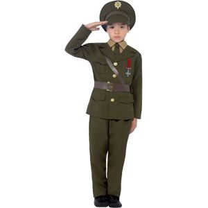 Smiffys Army Officer Costume - Green, Age 7-9, Large Smiffys Army Officer Costume - Green, Age 7-9, Large