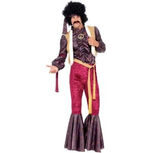 Smiffys Purple/Pink 70's Psychedelic Rocker Costume with Flares, Chest 46-48" Smiffys Purple/Pink 70's Psychedelic Rocker Costume with Flares, Chest 46-48"