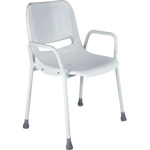 Aidapt Milton Stackable Portable Shower Chair - White - Shower Chair Aidapt Milton Stackable Portable Shower Chair - White - Shower Chair