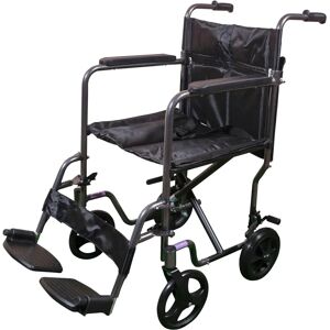 Aidapt Grey Folding Compact Aluminium Transport Wheelchair - Light VA172HAM Aidapt Grey Folding Compact Aluminium Transport Wheelchair - Light VA172HAM