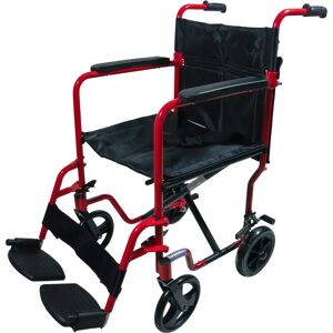 Aidapt Aluminium Transit Chair - Foldable, Padded, Red - Transit Chair Aidapt Aluminium Transit Chair - Foldable, Padded, Red - Transit Chair
