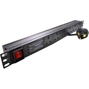 Eagle P710ee 19" Power Distribution Unit - 3-Way Surge Protection, 6 Gang, 1u, 3m Eagle P710ee 19" Power Distribution Unit - 3-Way Surge Protection, 6 Gang, 1u, 3m