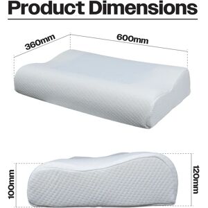 Aidapt Memory Foam Contour Pillow - Cooling Gel, Soft Air Fabric Aidapt Memory Foam Contour Pillow - Cooling Gel, Soft Air Fabric