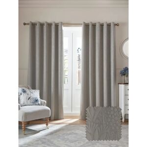 Laura Ashley Steel Grey Embossed Velvet Curtains - Curtains Laura Ashley Steel Grey Embossed Velvet Curtains - Curtains
