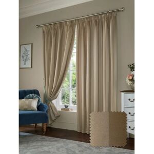 Laura Ashley Lille Stripe Truffle Natural Curtains - Curtains Laura Ashley Lille Stripe Truffle Natural Curtains - Curtains
