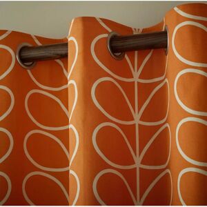 Orla Kiely Linear Stem Burnt Orange Ready Made Eyelet Curtains - Curtains Orla Kiely Linear Stem Burnt Orange Ready Made Eyelet Curtains - Curtains