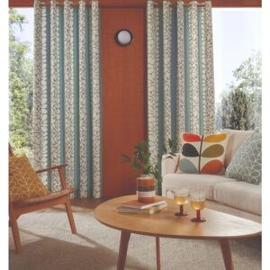 Orla Kiely Sycamore Stripe Duck Egg Eyelet Curtains Orla Kiely Sycamore Stripe Duck Egg Eyelet Curtains