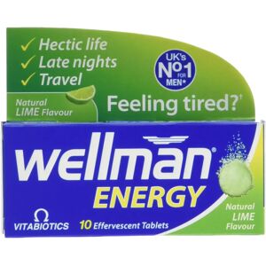 Vitabiotics Wellman Energy Lime Effervescent Tablets - Dietary Supplement Vitabiotics Wellman Energy Lime Effervescent Tablets - Dietary Supplement