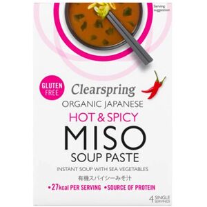 Clearspring Organic Japanese Hot & Spicy Instant Miso Soup - 60g Clearspring Organic Japanese Hot & Spicy Instant Miso Soup - 60g