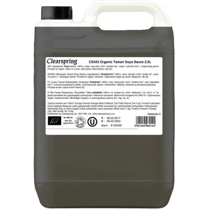 Clearspring Organic Tamari Soy Sauce - Single Strength 2.5L Clearspring Organic Tamari Soy Sauce - Single Strength 2.5L