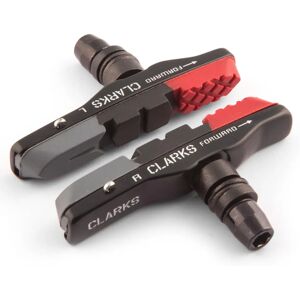 Clarks Black/Red MTB-Hybrid V-Brake Shoes - 72mm Clarks Black/Red MTB-Hybrid V-Brake Shoes - 72mm