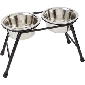 Dog Bowl Stand - 2 x 900ml - Raised Double Feeding Dog Bowl Stand - 2 x 900ml - Raised Double Feeding