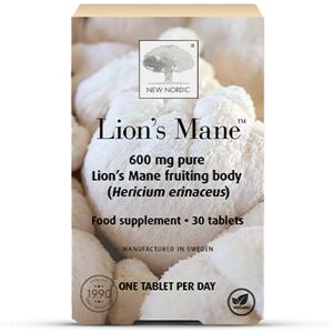 New Nordic Lion's Mane Suplemento Cerebral - 30 pastillas New Nordic Lion's Mane Suplemento Cerebral - 30 pastillas