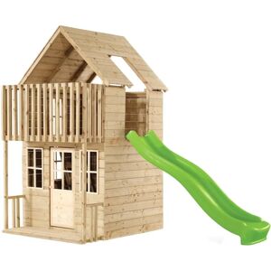 TP Toys Skye 2 Storey Wooden Playhouse - Kids' Wooden Playhouse with Wavy Slide TP Toys Skye 2 Storey Wooden Playhouse - Kids' Wooden Playhouse with Wavy Slide