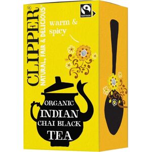 CLIPPER Økologisk indisk chai svart te - 20 teposer CLIPPER Økologisk indisk chai svart te - 20 teposer