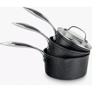 Eaziglide Neverstick2 Aluminium Non-Stick Saucepan Set with Lids - Saucepan Set Eaziglide Neverstick2 Aluminium Non-Stick Saucepan Set with Lids - Saucepan Set