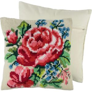 Trimits Cross Stitch Cushion Kit - Floral Bloom - Cushion Kit Trimits Cross Stitch Cushion Kit - Floral Bloom - Cushion Kit