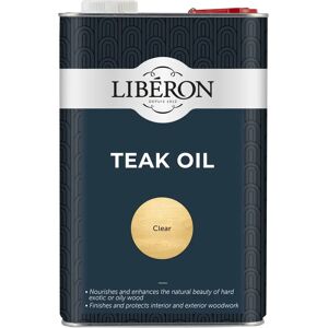 Liberon Teak Oil with UV Filters 5L - Protect & Nourish Wood Liberon Teak Oil with UV Filters 5L - Protect & Nourish Wood