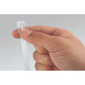 Hellermann Tyton REL100 cable tie - Releasable, Black, 100 pcs. Hellermann Tyton REL100 cable tie - Releasable, Black, 100 pcs.