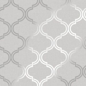 Holden Decor Grey Geometric Pattern Silver Metallic Sparkle Trellis Wallpaper - Wallpaper Holden Decor Grey Geometric Pattern Silver Metallic Sparkle Trellis Wallpaper - Wallpaper
