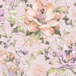 Holden Decor Floral Fairies Pink Wallpaper - Wallpaper Holden Decor Floral Fairies Pink Wallpaper - Wallpaper