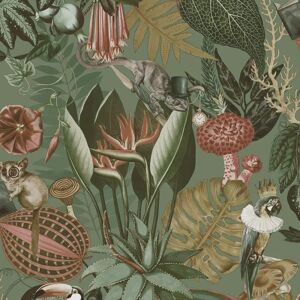 Holden Decor Sage Green Tropical Wallpaper - Wallpaper Holden Decor Sage Green Tropical Wallpaper - Wallpaper