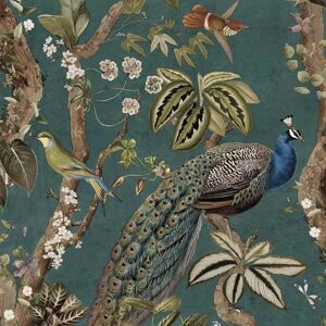 Holden Decor Peacock Woods Taupe Wallpaper - Wallpaper Holden Decor Peacock Woods Taupe Wallpaper - Wallpaper