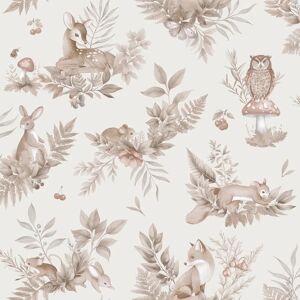 Holden Decor Forest Friends Wallpaper - Neutral - Wallpaper Holden Decor Forest Friends Wallpaper - Neutral - Wallpaper