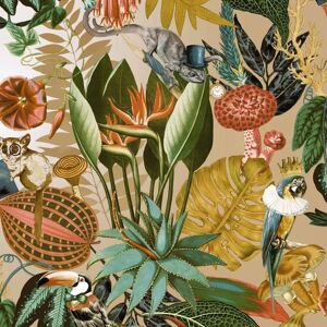 Holden Wonderland Jungle Exotic Wallpaper - Full Roll Holden Wonderland Jungle Exotic Wallpaper - Full Roll
