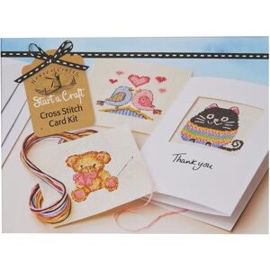 House of Crafts Start A Craft Cross Stitch Card Kit - Craft Kit House of Crafts Start A Craft Cross Stitch Card Kit - Craft Kit