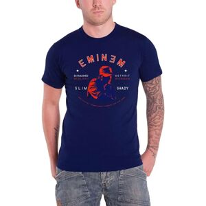 HeyRusty Eminem Detroit Porträtt Navy Blue T-shirt - T-shirt HeyRusty Eminem Detroit Porträtt Navy Blue T-shirt - T-shirt