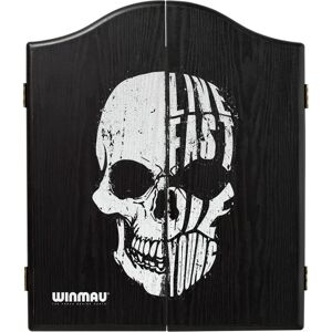Winmau Skull Wooden Cabinet - Dartboard Cabinet for Home or Bar Winmau Skull Wooden Cabinet - Dartboard Cabinet for Home or Bar