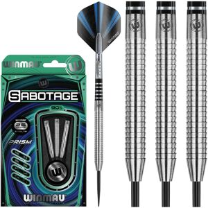 Winmau Sabotage Tungsten Darts - 26g, Steel Tip, Silver Winmau Sabotage Tungsten Darts - 26g, Steel Tip, Silver
