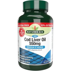 Natures Aid Cod Liver Oil 550mg Softgels - Cod Liver Oil Natures Aid Cod Liver Oil 550mg Softgels - Cod Liver Oil
