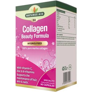 Natures Aid Collagen Beauty Formula with Vitamin C, Zinc & B-Vitamins 90 VCaps Natures Aid Collagen Beauty Formula with Vitamin C, Zinc & B-Vitamins 90 VCaps