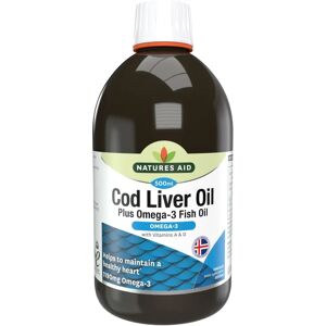 Natures Aid Cod Liver Oil Liquid - Omega-3, Vitamins A & D - 500ml Natures Aid Cod Liver Oil Liquid - Omega-3, Vitamins A & D - 500ml