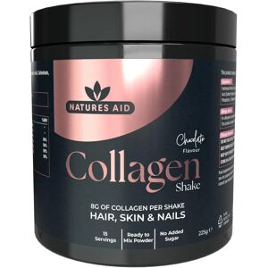 Natures Aid Collagen Shake Powder - Chocolate - 8000mg - Skin, Hair, Nails Support Natures Aid Collagen Shake Powder - Chocolate - 8000mg - Skin, Hair, Nails Support