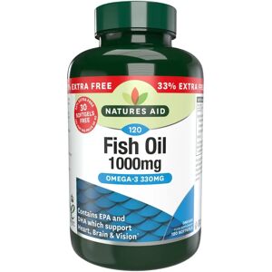 Natures Aid Fish Oil 1000mg - Omega-3 Capsules - Heart, Brain & Vision Support Natures Aid Fish Oil 1000mg - Omega-3 Capsules - Heart, Brain & Vision Support
