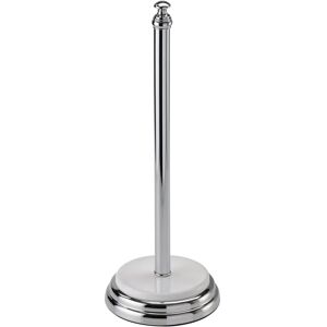 Showerdrape Opera White/Chrome Freestanding Toilet Roll Holder - Bathroom Accessory Showerdrape Opera White/Chrome Freestanding Toilet Roll Holder - Bathroom Accessory