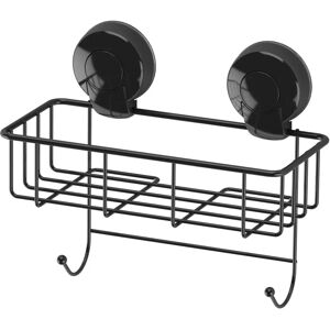 Showerdrape Suctionloc Black Steel Wall-Mounted Sponge & Bottle Basket - Bathroom Accessories Showerdrape Suctionloc Black Steel Wall-Mounted Sponge & Bottle Basket - Bathroom Accessories