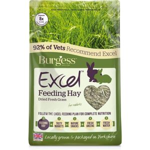 Burgess Excel Feeding Hay Dried Fresh Grass for Small Animals - 1kg Burgess Excel Feeding Hay Dried Fresh Grass for Small Animals - 1kg