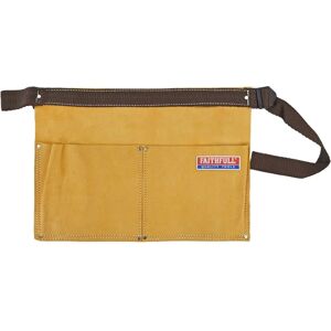 Faithfull NP2 Nail Pouch - Double Pocket - Nail pouch in heavy-duty suede, divided, reinforced, 250x380mm Faithfull NP2 Nail Pouch - Double Pocket - Nail pouch in heavy-duty suede, divided, reinforced, 250x380mm