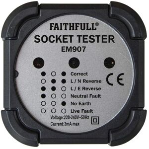Faithfull EM907 Socket Polarity Tester - Socket Polarity Tester Faithfull EM907 Socket Polarity Tester - Socket Polarity Tester