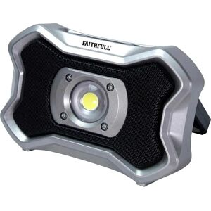 Faithfull Power Plus Rechargeable Work Light - LED Work Light with Bluetooth Speaker Faithfull Power Plus Rechargeable Work Light - LED Work Light with Bluetooth Speaker