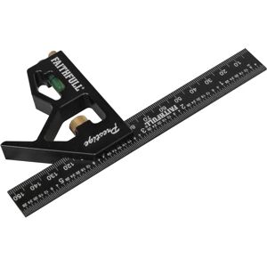 Faithfull Faithfull Prestige Aluminium Combination Square - Black - 150mm - Combination Square Faithfull Faithfull Prestige Aluminium Combination Square - Black - 150mm - Combination Square
