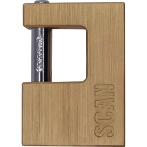 Scan Brass Padlock ZA111-80 - Padlock Brass 80mm Security Rating 8 Scan Brass Padlock ZA111-80 - Padlock Brass 80mm Security Rating 8